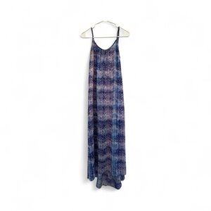 Show Me Your MuMu Purple & Blue Tie-Dye Maxi Dress XS